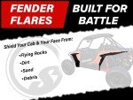 SuperATV Heavy-Duty Fender Flares for Polaris RZR