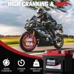 Hicrank 12V Lithium LiFePO4 ATV Battery 3Ah