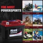 Hicrank 12V Lithium LiFePO4 ATV Battery 3Ah