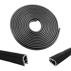 16.5FT Universal Car Door Edge Protectors - Black