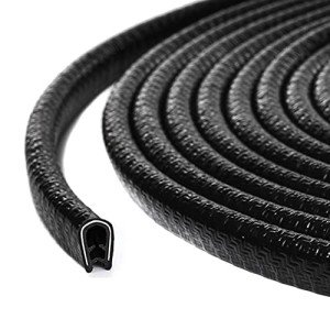 32Ft Universal Rubber Door Edge Guards - Black