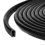 32Ft Universal Rubber Door Edge Guards - Black