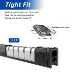 16.5FT Universal Car Door Edge Protectors - Black