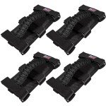 4-Pack Black Roll Bar Grab Handles for Jeeps