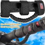 4-Pack Black Roll Bar Grab Handles for Jeeps