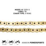 Gold 520 X-Ring ATV Chain - 98 Links