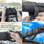4-Pack Black Roll Bar Grab Handles for Jeeps