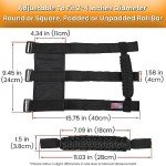 4-Pack Black Roll Bar Grab Handles for Jeeps