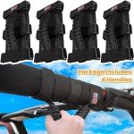 4-Pack Black Roll Bar Grab Handles for Jeeps