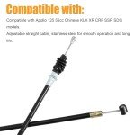 Adjustable 50" Black Clutch Cable for ATVs & Bikes
