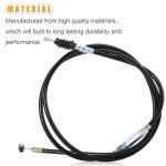 Adjustable 50" Black Clutch Cable for ATVs & Bikes