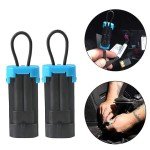 PLUSUTV 2PCS for Polaris Ranger Seat Belt Bypass for UTV Seat Belt Bypass Harness Override Seat Bypass for Polaris RZR Ranger 570-1000 XP Bypass Connector Plug Accessories Black