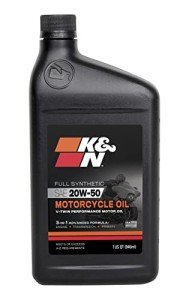 K&N 20W-50 Synthetic Oil for ATVs and Motorcycles