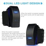 HOKAAER Waterproof Toggle Switch with Blue LED