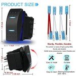 HOKAAER Waterproof Toggle Switch with Blue LED