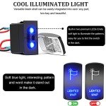 Lighted Rocker Switch with Jumper Wires for ATV