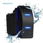 HOKAAER Waterproof Toggle Switch with Blue LED