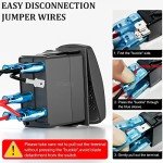 Lighted Rocker Switch with Jumper Wires for ATV
