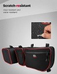 KEMIMOTO X3 Door Bags with Cup Holder - Red
