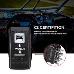 KEMIMOTO 7Pin UTV Winch Rocker Switch with LED