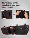 KEMIMOTO X3 Door Bags with Cup Holder - Red