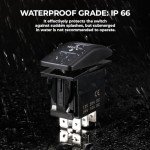 KEMIMOTO 7Pin UTV Winch Rocker Switch with LED