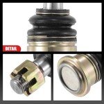 ACROPIX M12x1.25 Left Right Ball Joint Kit Fit for 50cc 70cc 90cc 110cc 125cc 200cc 250cc Quad Dirt Bike ATV Go Kart - Pack of 8