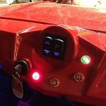 5Pin Laser Lighted Whip Switch - Blue 12V