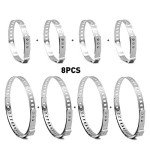 UTSAUTO 8PCS Adjustable CV Joint Boot Clamps