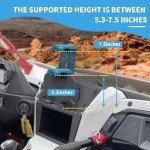 CPOWACE ATV Device Mount and Storage Organizer