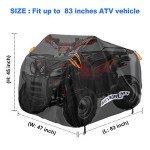 Heavy-Duty ATV Cover with Air Vents & Straps