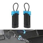 PLUSUTV 2PCS for Polaris Ranger Seat Belt Bypass for UTV Seat Belt Bypass Harness Override Seat Bypass for Polaris RZR Ranger 570-1000 XP Bypass Connector Plug Accessories Black