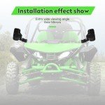 Adjustable UTV Side Mirrors for Roll Bar Cages