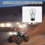 GOOFIT S-25 BAY15D 12V Brake Bulbs for ATVs