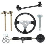 300mm Steering Wheel Steel Kit for ATVs & Go Karts