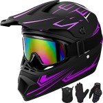 Kids Full Face Motocross Helmet Set - DOT Approved