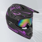 Kids Full Face Motocross Helmet Set - DOT Approved