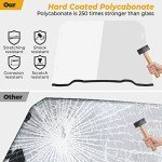 KEMIMOTO Scratch Resistant Front Windshield for Polaris RZR