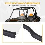 KEMIMOTO Scratch Resistant Front Windshield for Polaris RZR