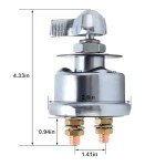 Bittwee 200A Battery Disconnect Switch for Vehicles