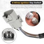 M MATI 6-Wire Ignition Key Switch for Kawasaki