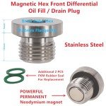 Stainless Steel Magnetic Hex Oil Fill/Drain Plugs