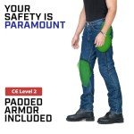 WICKED STOCK Men’s Motorcycle Riding Denim Pants