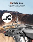 Heavy-Duty ATV Whip and Flag Mount Bracket