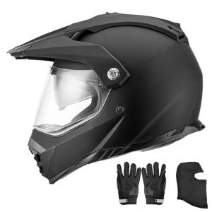 OUMURS Dual Sport Full Face ATV Helmet Set