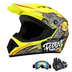 Senhill Off-Road Helmet with Gloves and Goggles