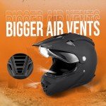 OUMURS Dual Sport Full Face ATV Helmet Set