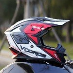 VCOROS Adult Motocross and ATV Helmet - Black Red