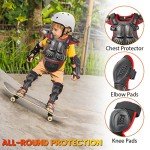 Kids' Dirt Bike Vest with Knee and Elbow Protectors
