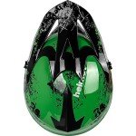 Yesmotor Kids Full Face Motocross Helmet Set - Green